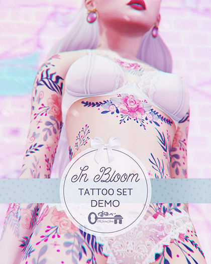 The Secret Store - In Bloom Tattoo Set - DEMO