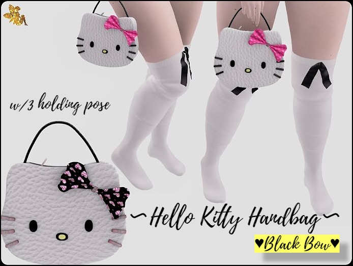 NT - Hello Kitty Handbag {Black bow}