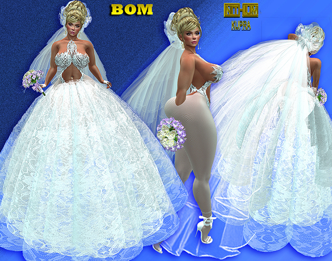 WEDDING DRESS SET-BOM-Inithium Kupra-BIMBO-LOW-ORIGINAL