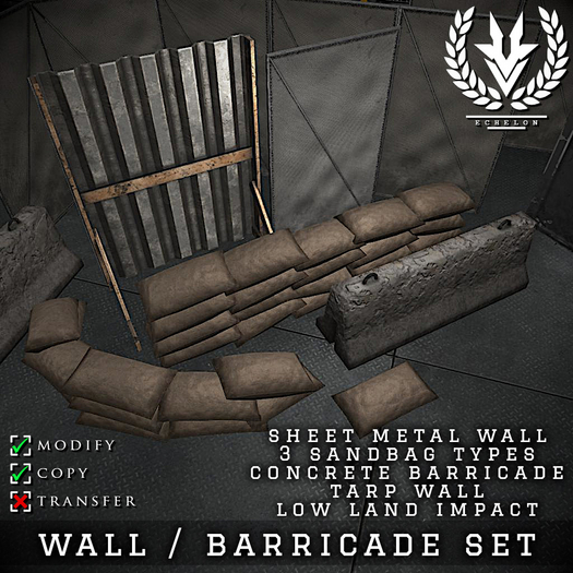 [Echelon] // Wall And Barricade Set