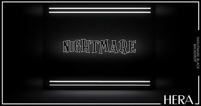 HERA - Nightmare Backdrop. Monochrome