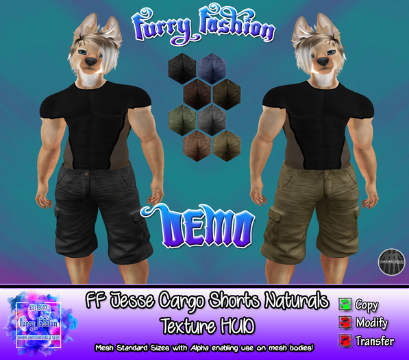 ~FF~ Jesse Cargo Shorts DEMO
