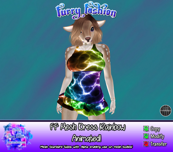 ~FF~ Mesh Dress Rainbow