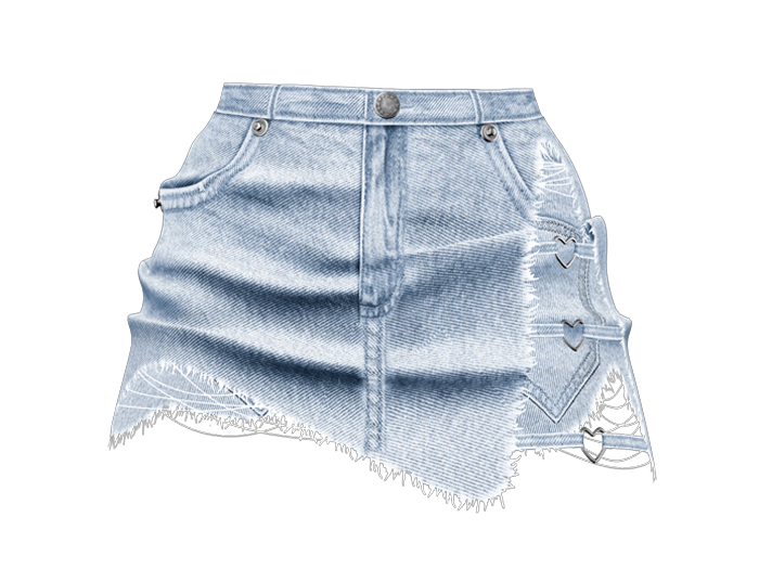 Fibi 80 Skirt Night Sky