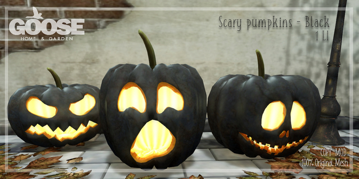 GOOSE - Scary pumpkin black