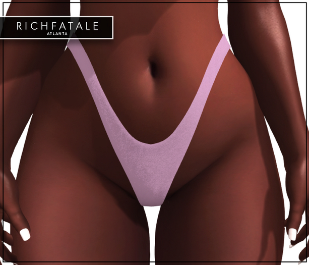 $RICH FATALE BASICS - HIGH WAIST THONG - LILAC