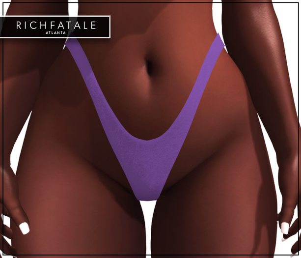 $RICH FATALE BASICS - HIGH WAIST THONG - LAVENDER
