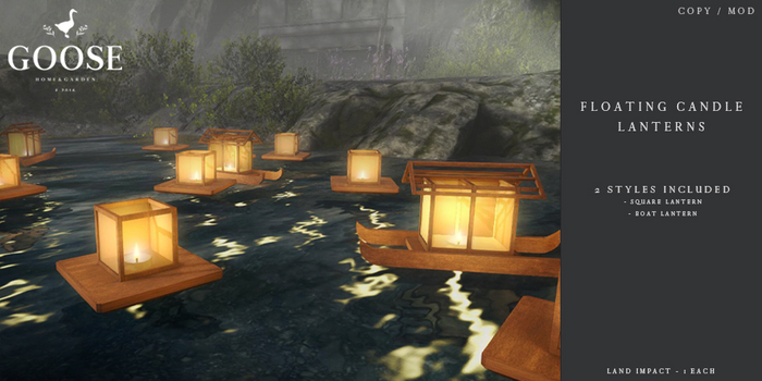 GOOSE - Floating candle lanterns 