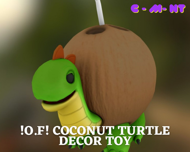 !O.F! Coconut Turtle Decor toy
