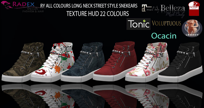 RADEX Mesh Ry All Colours DEMO Long Neck Street Style Sneakers