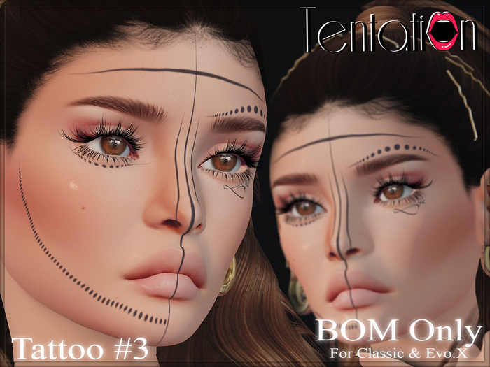 * TentatioN * Tattoo FACE #3 (Update EVO.X)
