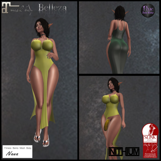 PBW Women's Nexus Gown - Dress with Open Thigh (Boxed)