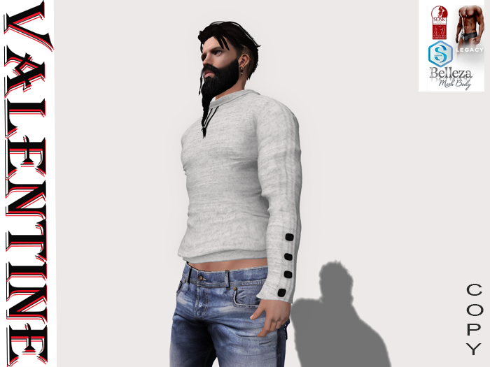 Male_Top_Hoody _Light gray
