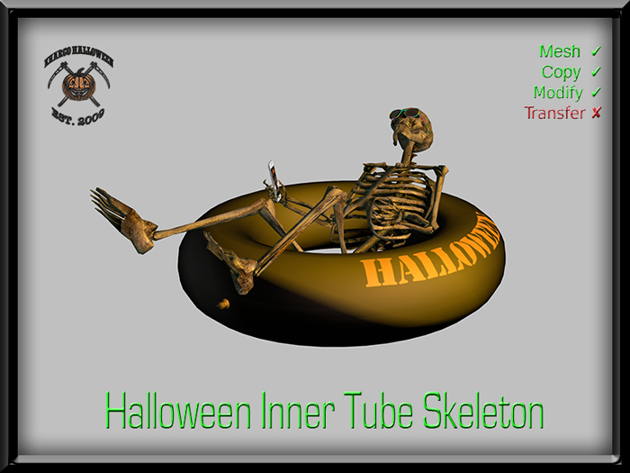 HALLOWEEN - INNER TUBE SKELETON