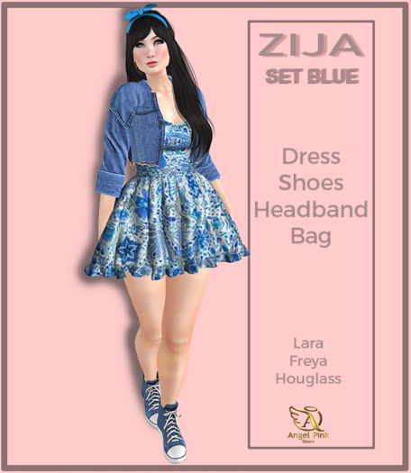 {AP}Zija Set Blue Lara,Freya,Houglass