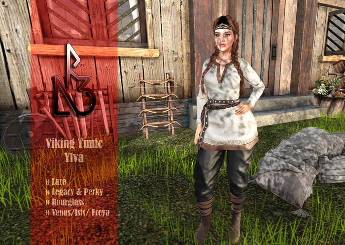 //R3D// Viking Tunic Ylva - White