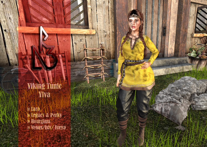 //R3D// Viking Tunic Ylva - Yellow