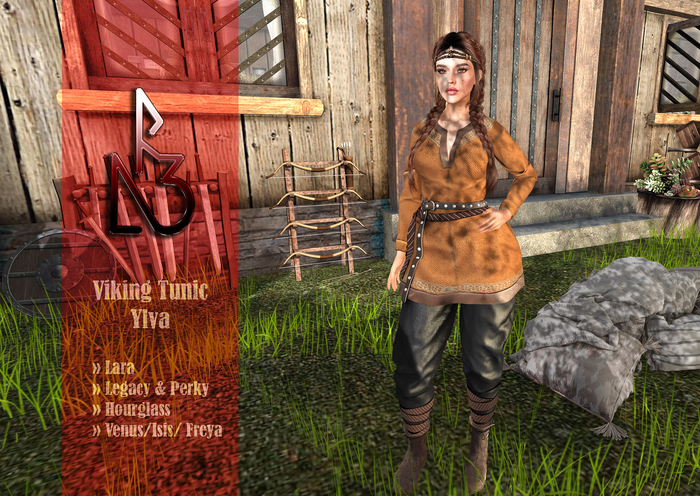 //R3D// Viking Tunic Ylva - Orange