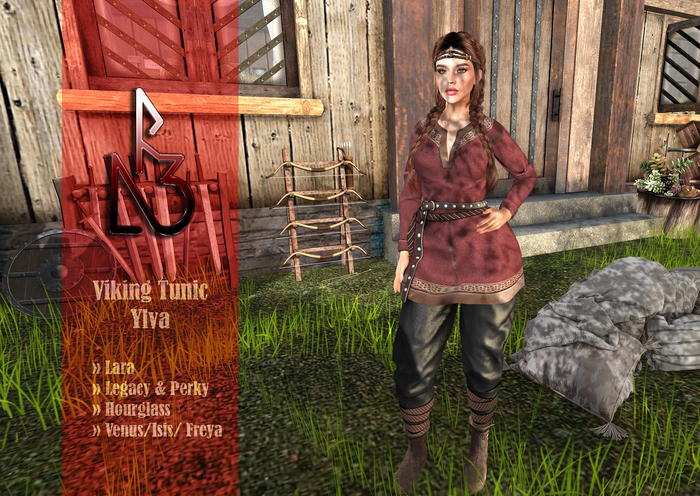 //R3D// Viking Tunic Ylva - Red