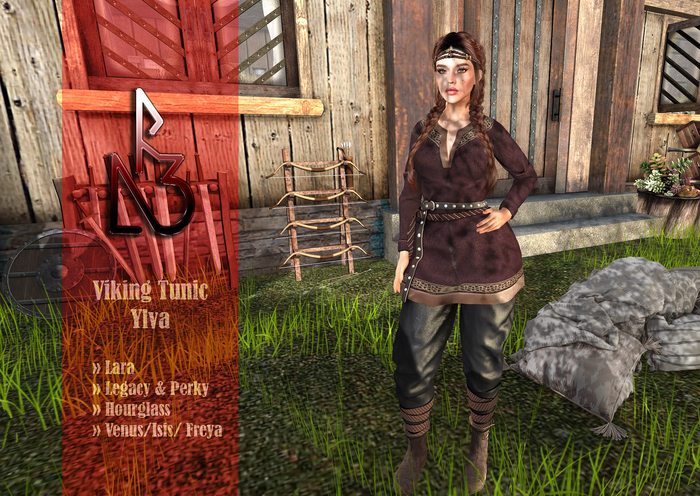 //R3D// Viking Tunic Ylva - Wine