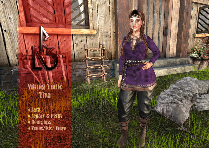 //R3D// Viking Tunic Ylva - Purple