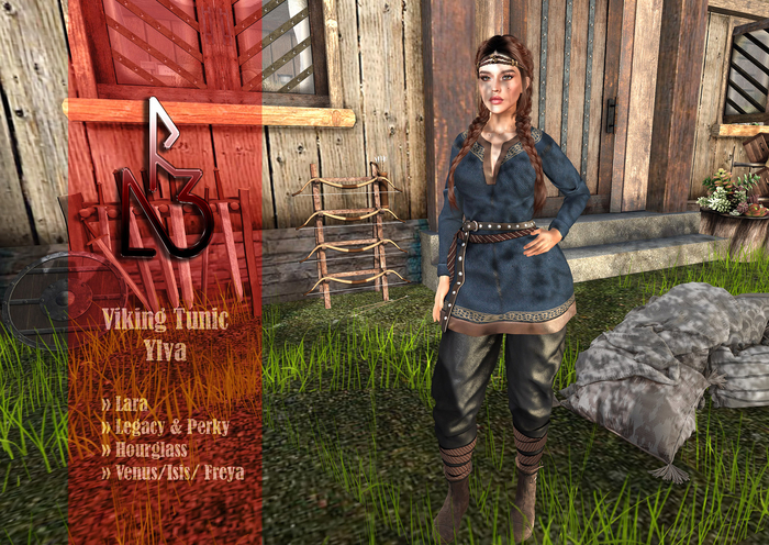 //R3D// Viking Tunic Ylva - Blue