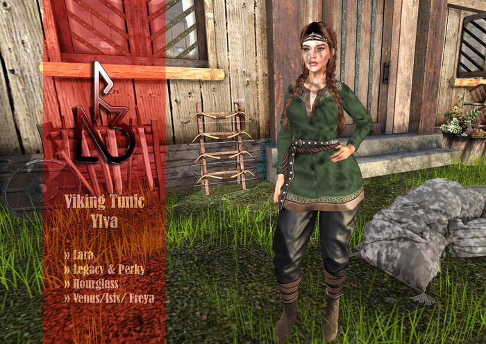 //R3D// Viking Tunic Ylva - Green