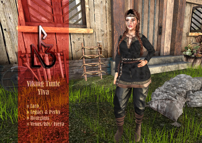 //R3D// Viking Tunic Ylva - Black