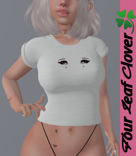 Anime Crying Eyes White (Add me)