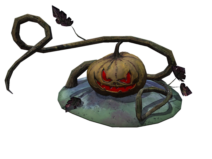 BOX  ESTATUA CALABAZA BOCA ROJA XXI