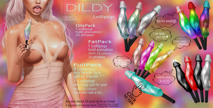 .:Bad Rabbit:. (Co/NTr) Dildy lollipop FATPACK