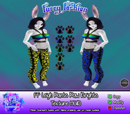 ~FF~ Leigh Pants Paws Brights