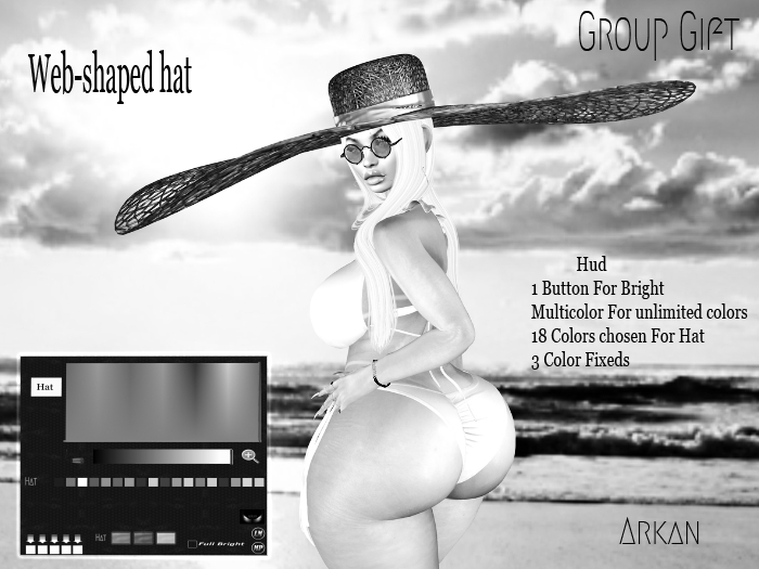 .::Arkan::. Web-shaped hat (Size) DEMO