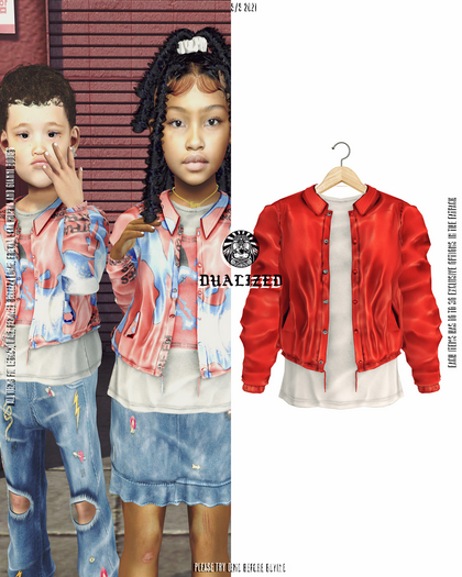 DUALIZED.-_-. Coach Jacket.(Red)