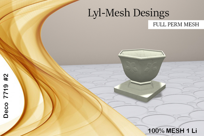 LM-Marble Plantpot [FULL PERM] 