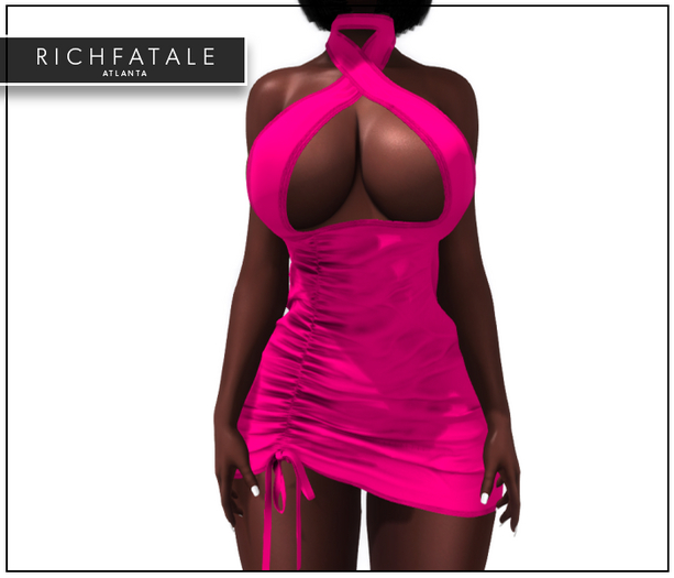 $RICH FATALE BASICS - CRISSCROSS BODYCON - DOLL
