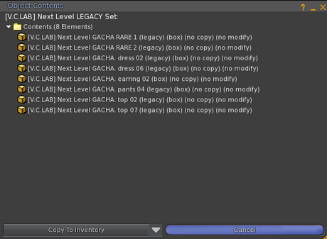 Second Life Marketplace - [V.C.LAB] Next Level LEGACY Set