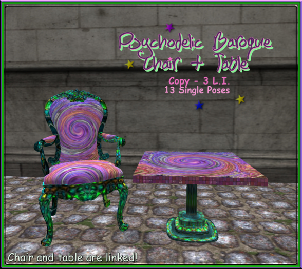 Psychodelic Baroque (Chair + Table)