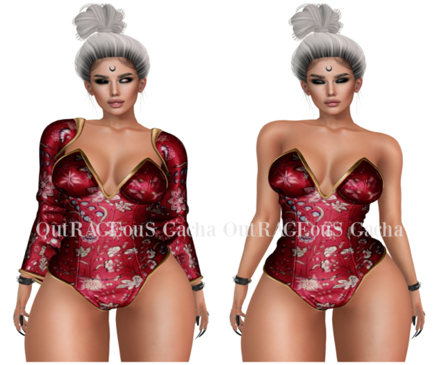 Luas - Akira BodySuit & Jacket - Red & Black