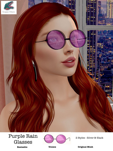 Snappy \\ Purple Rain Glasses