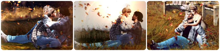 {Caress} Fall Couples Pose Set