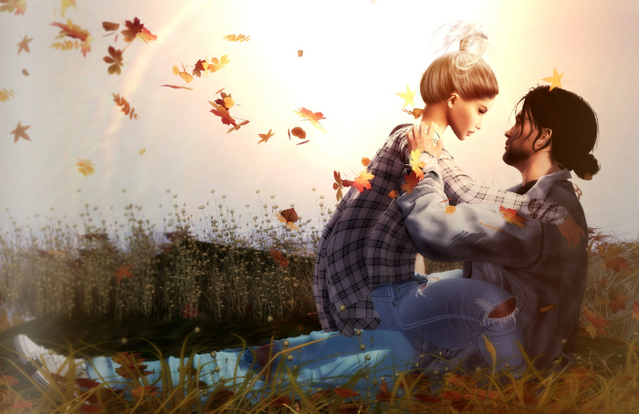 {Caress} Fall Couples Pose Two