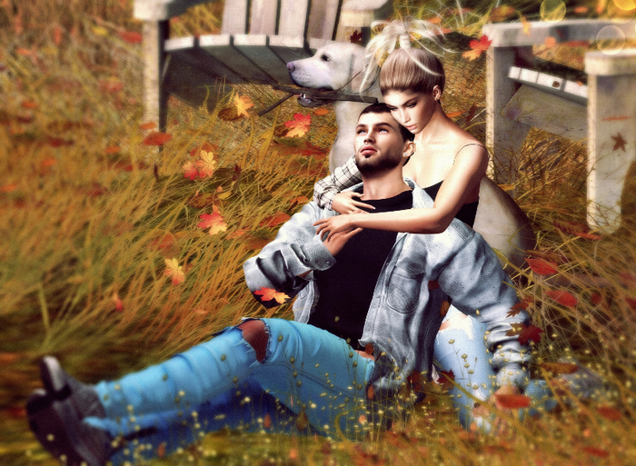 {Caress} Fall Couples Pose Three