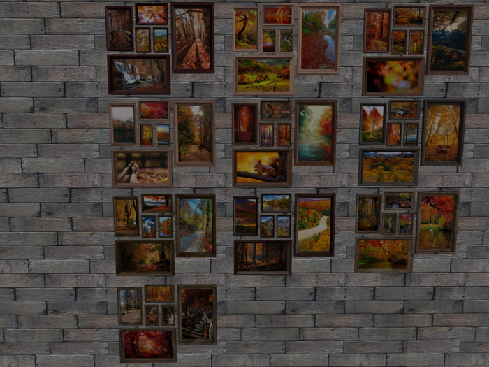 6 wooden frames Autumn Full Pack (box)
