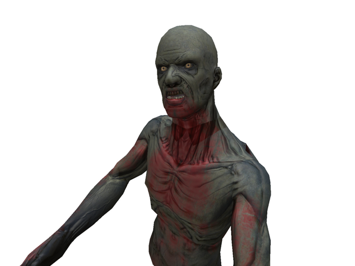 BOX ESTATUA ZOMBI GRIS 2 XXI
