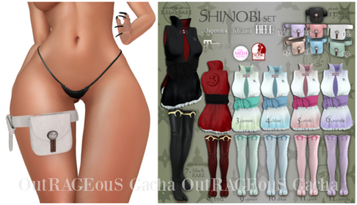 15+PIERO+shinobi Pouch - White