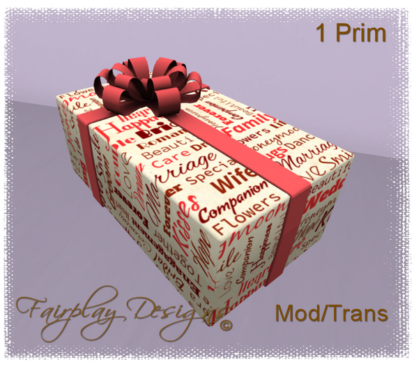 ~Love Notes Wedding Gift Box~