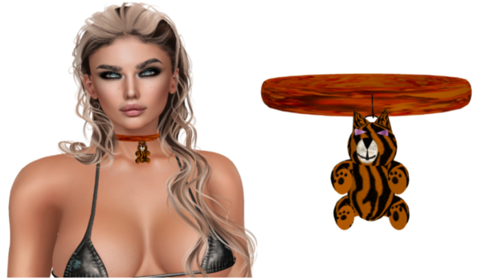 MMD - Stuffed Tiger Collar