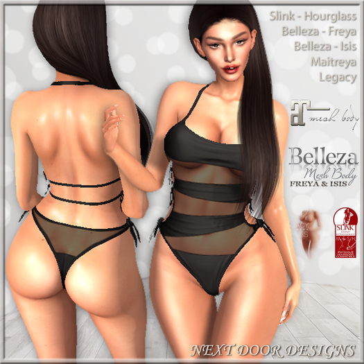 Acapulco Black - Freya, Hourglass, Isis, Legacy, Maitreya
