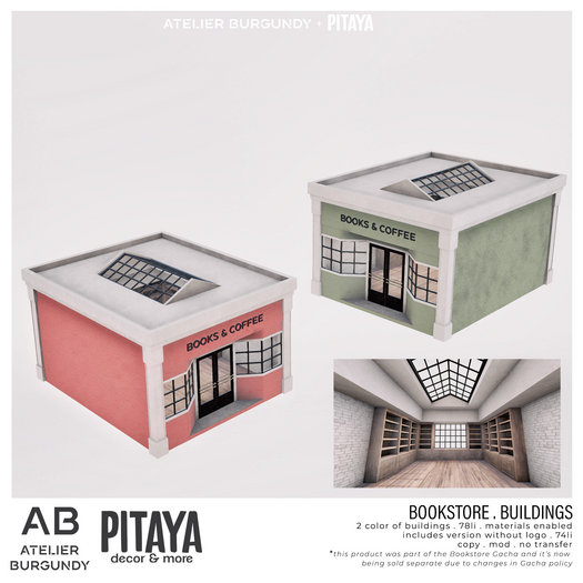 Atelier Burgundy + Pitaya . Bookstore Buildings *ADD*